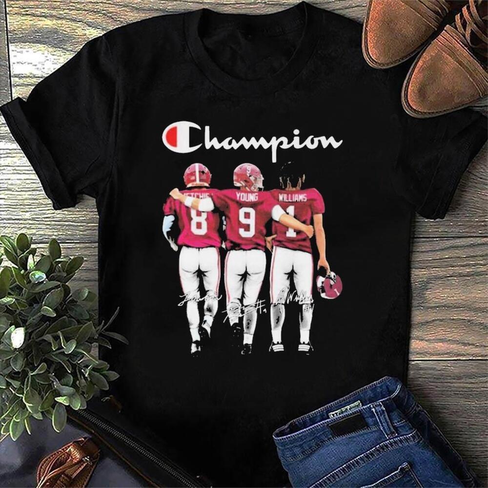 Alabama John Metchie Iii Bryce Young And Jameson Williams T Shirt